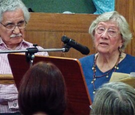 Marguerite Wood reading The Old Vicarage, Grantchester.