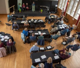 Audience from the mezzanine Audience
