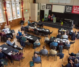 Audience from the mezzanine Audience