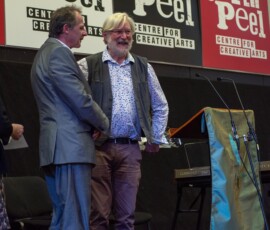 James Knox Whittet receiving a gift as retiring President