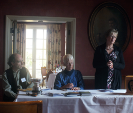 Kenneth Stevens (Adjudicator), Pauline Stainer (President), Ann Knox Whittet (Crabbe Secretary) Kenneth Stevens (Adjudicator), Pauline Stainer (President), Ann Knox Whittet (Crabbe Secretary)
