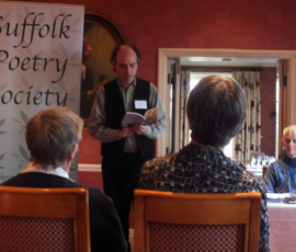 Kenneth Stevens, Adjudicator, gives a reading Kenneth Stevens, Adjudicator, gives a reading