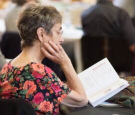 Marianne Kobi-Johnson following along Marianne Kobi-Johnson following along