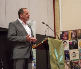 James Knox Whittet, President of SPS, giving thanks James Knox Whittet, President of SPS, giving thanks