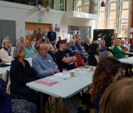 The audience agog