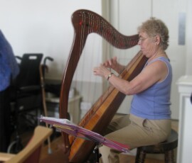 Ceirwin Tomas provided harp music Ceirwin Tomas provided harp music