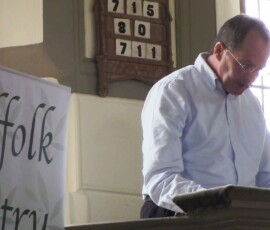 James Knox Whittet reading 'I Must Begin With The Stones As The World Began'