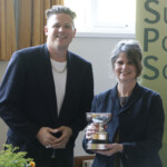Luke Wright and the 1st prize winner Esther Morgan Luke Wright and the 1st prize winner Esther Morgan