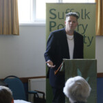 Luke Wright performing to the readers and guests. Luke Wright performing to the readers and guests.