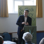 Luke Wright performing to the readers and guests. Luke Wright performing to the readers and guests.