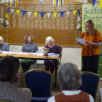 Fiona Clark reading her Commended poem 'Housemaid'. Fiona Clark reading her Commended poem 'Housemaid'.