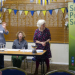 Lizzi Thistlethwayte being congratulated on winning 1st prize. Lizzi Thistlethwayte being congratulated on winning 1st prize.