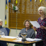 Elizabeth Cook reading after the awards. Elizabeth Cook reading after the awards.